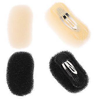 4 piezas de pinzas compactas para peinar el cabello abrazaderas de almohadilla de acolchado para el cabello pinzas decorativas para el cabello de mujeres