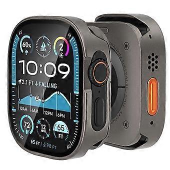 Smartwatch case + 9H tempered glass titanium aluminum for Apple Watch Ultra 2 / 1 49mm