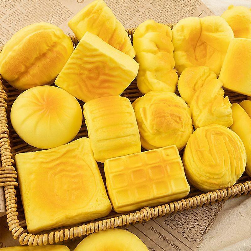 6 PCS Super Soft Slow Rebound Squishy Pack, Random Mixed Mini Cake Bread Decompression Hand Toy