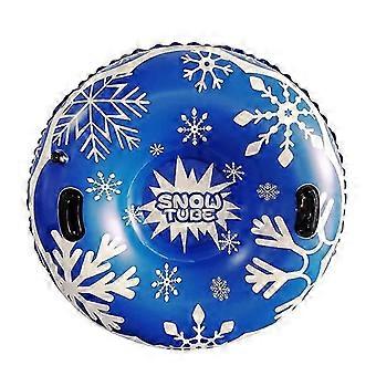 Inflatable Sledge for Adults Children, 47 Inch Inflatable Snow Tube, Non-Slip Snow Tube Tires, Scratch-Resistant with Handles