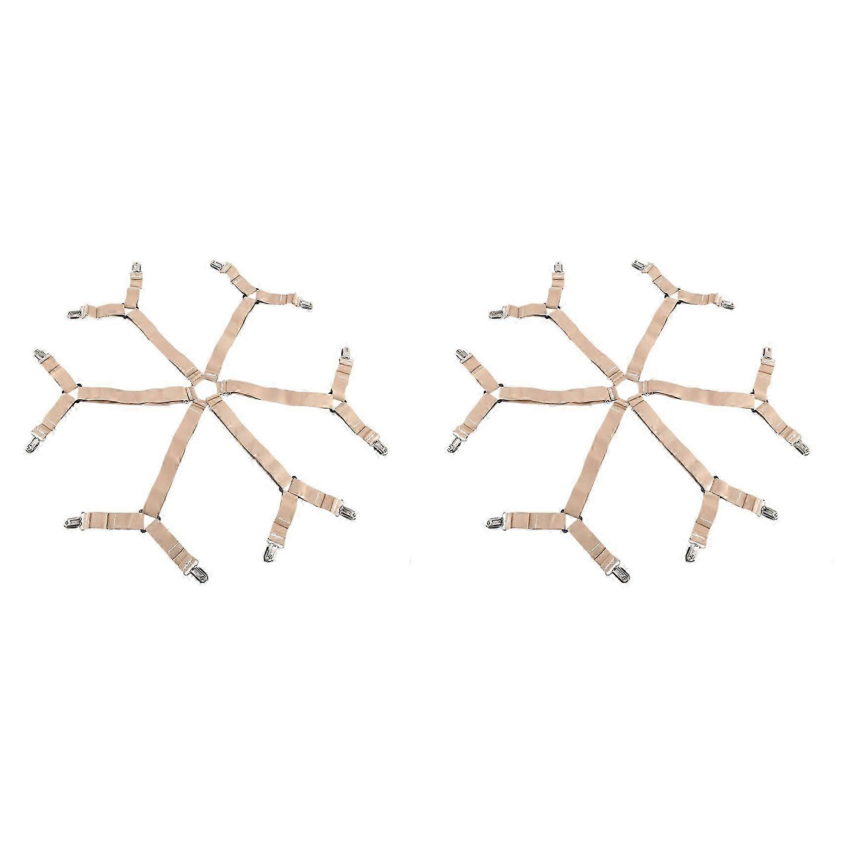2X Adjustable Elastic Bed Sheet Holder Straps Fasteners