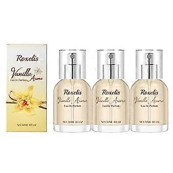 1/2/3pcs Vanilla Rich Perfume - Long-Lasting Sweet Vanilla & Elegant Cedar Fragrance, Mood-Enhancing with Musk & Caramel