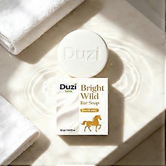 1/2/3Pcs Natural Horse Milk Body Bar Soap, Hydrating Cleansing Formula, All Season Care, Relieve Dull Dry Skin