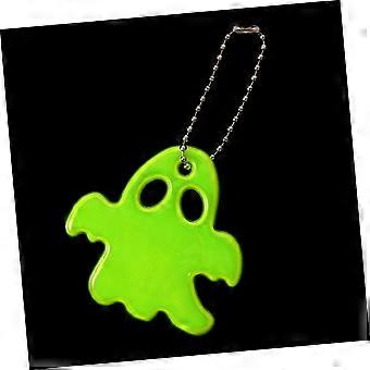 10pcs Halloween Ghost Reflective Pendants for Backpacks Night Riding Safety Keychains  Visibility Durable Design