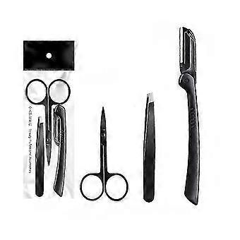 øyenbryn trimmer sett øyenbryn barberhøvel øyenbryn pinsett beskjæring øye panne shaper saks kvinner ansikt barberhøvel makeup verktøy