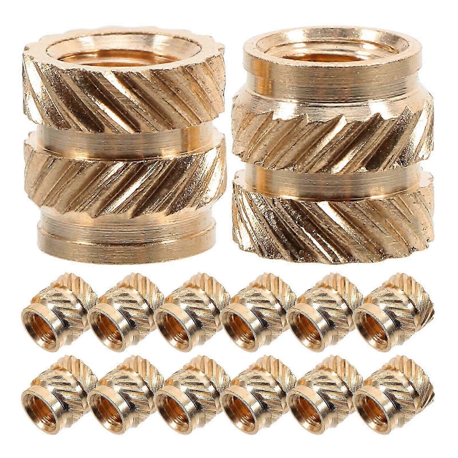 50Pcs M4 Heat Set Insert Copper Threaded Female Thread Insert Supply