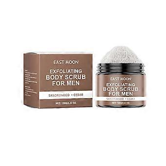 East Moon Sandalwood Cedar Men's Body Scrub, Refreshing, Non-Greasy And Gently Exfoliates The Skin