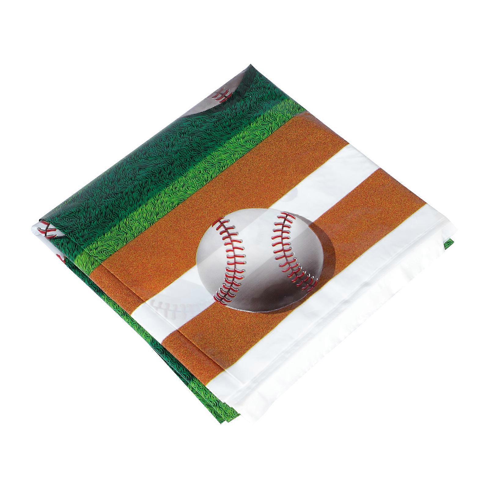 Party Decoration Baseball Theme Tablecloth for 2Pcs Dinning Table