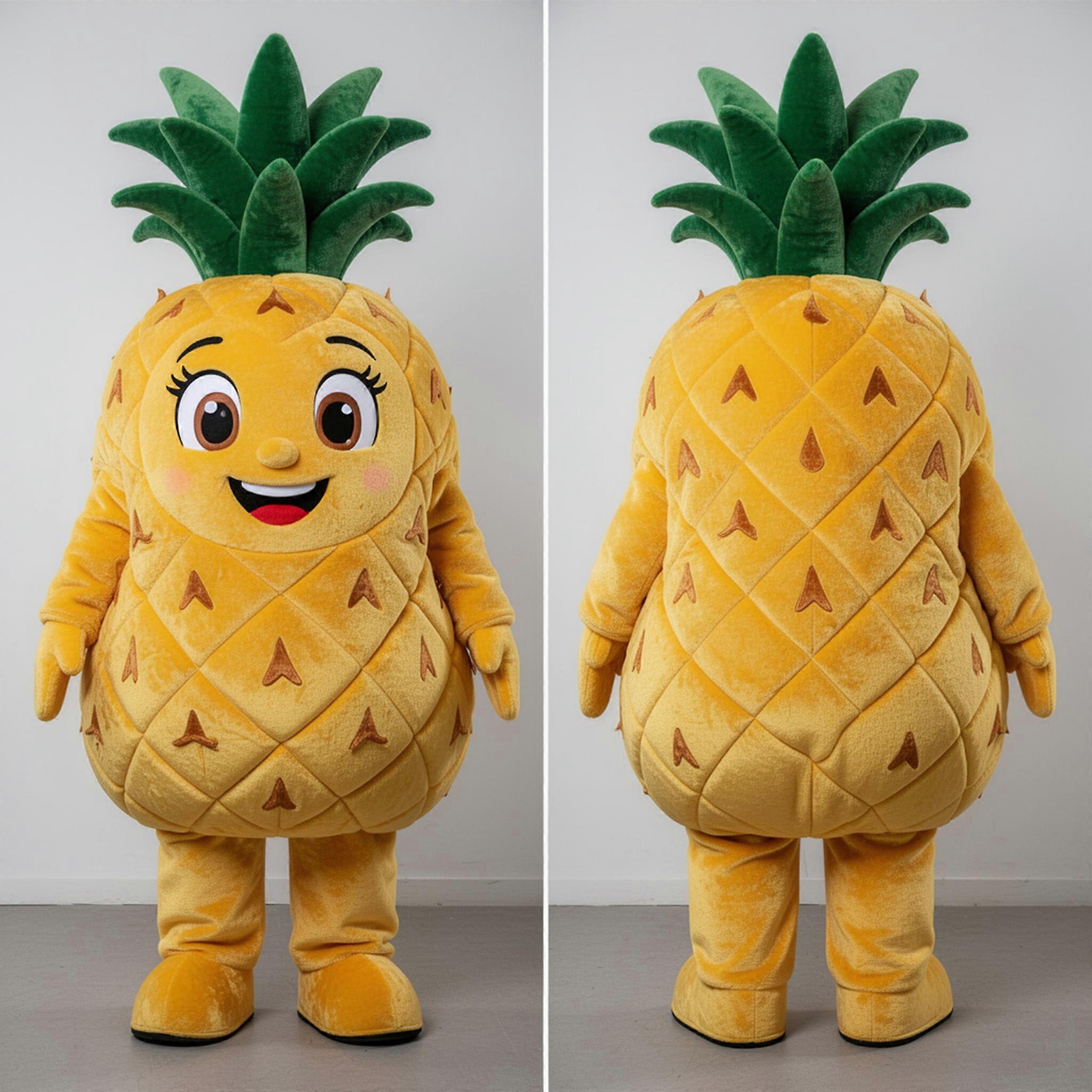 MASTICOT Golden Plush Jumbo Pineapple Mascot