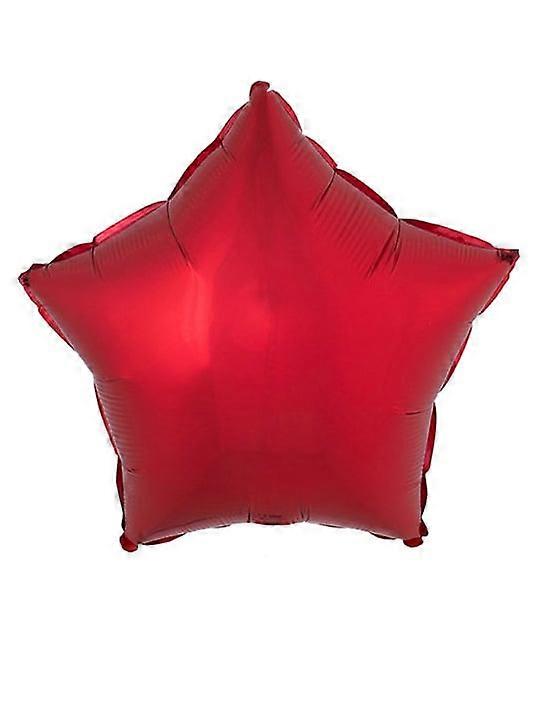 Red star foil balloon 53 x 46 cm