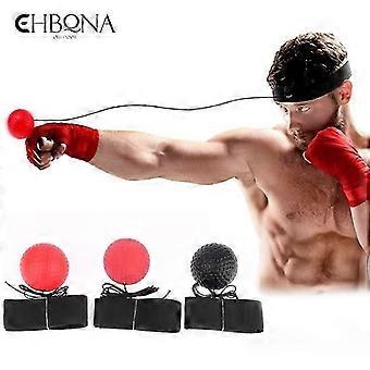 Hlraizz Boksbal aan een touwtje, hoofdband voor MMA, reflextraining, verbetert reactiesnelheid, sport, vechtsport, spierfitness, trainingsapparatuur