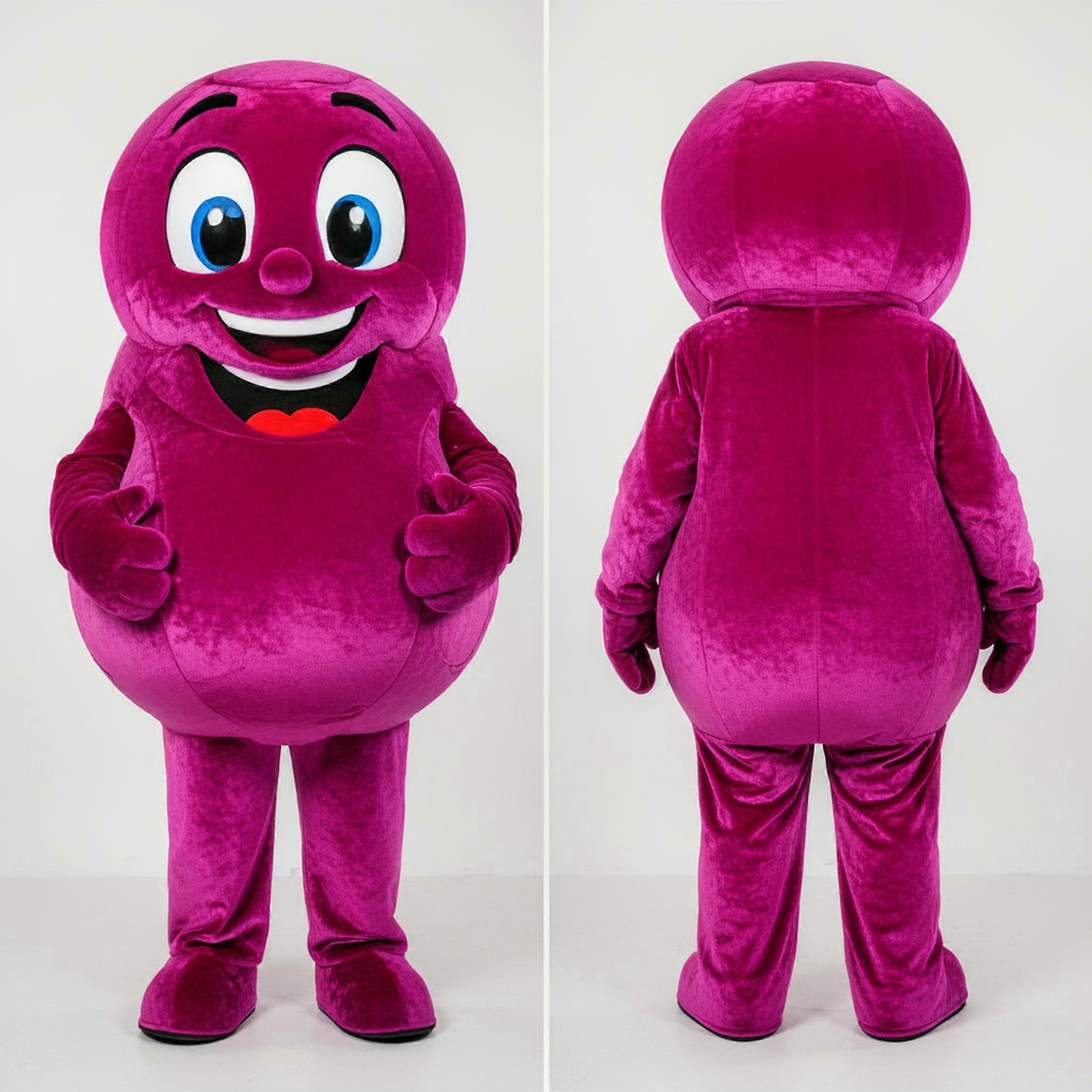 MASTICOT Magenta Plush Handball Ball Mascot