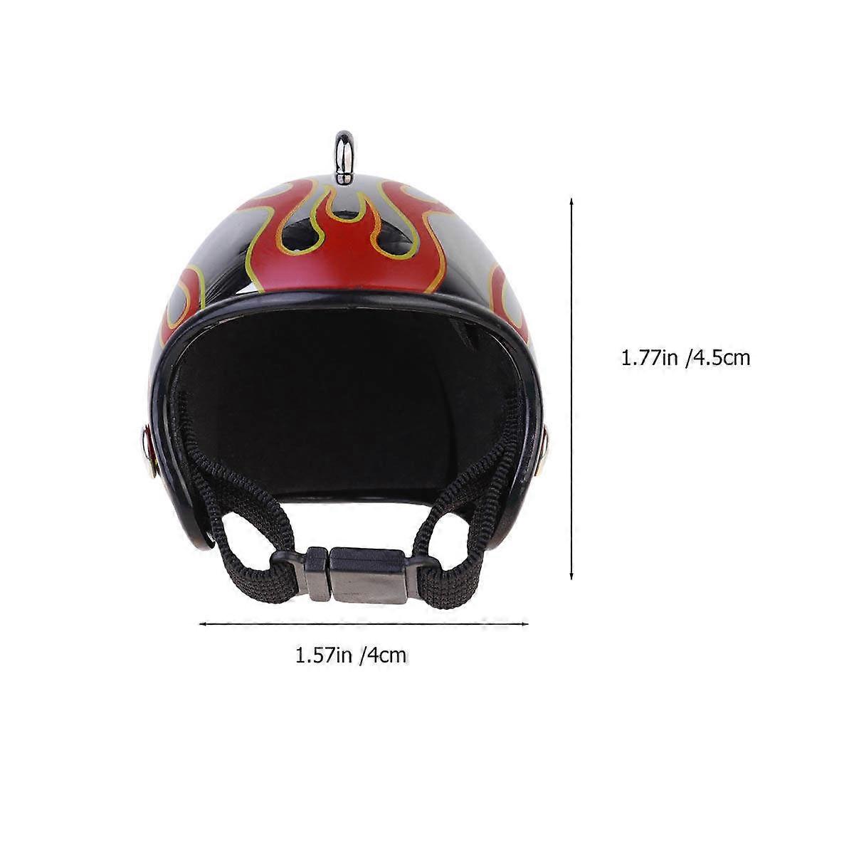 Small Pet Hard Hat Chicken for Storage 1Pcs Bird Headgear Flame Pattern
