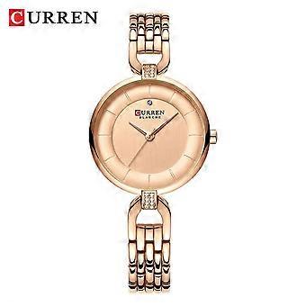 CURREN 9052 Compact and Elegant Women's Watch, Steel Strap Women's Watch, Waterproof Casual Women's Watch