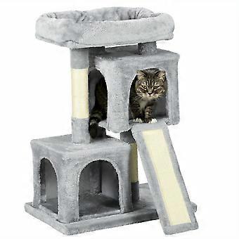 Kattenklimton - Kattenboom - Krabpaal - Klimmeubel - Kattenhuis - Lichtgrijs