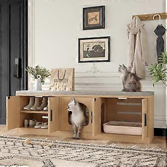 Krattskrutt med skåp - Katthus - Katlåda med skåp - Kattmöbel - Katthus.