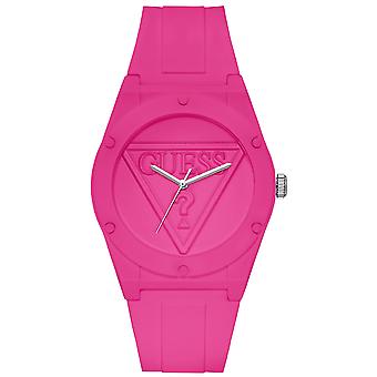 Guess montres rétro pop montre pour les femmes Analog Quartz avec Bracelet en silicone W0979L9-NA