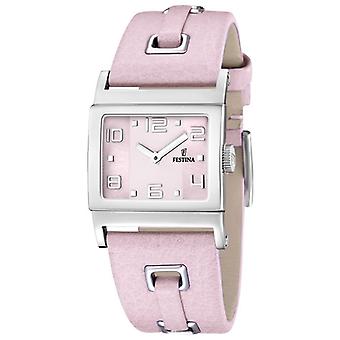 Orologio da donna analogico al quarzo festa con Bracciale Cowhide F16475/7