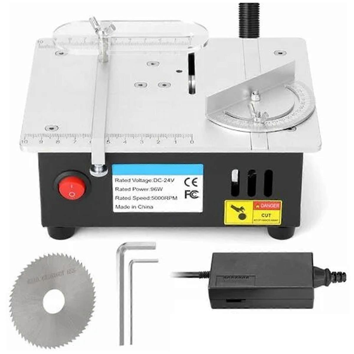Precision Portable Mini Table Saw With Seven-speed Control And Adjustable Depth