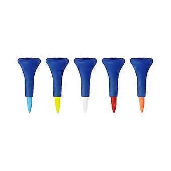 26-27@5Pcs Golf Tees Unbreakable Plastic Golf Tees Bulk with Wide Soft Rubber Cap Reduces Friction Side