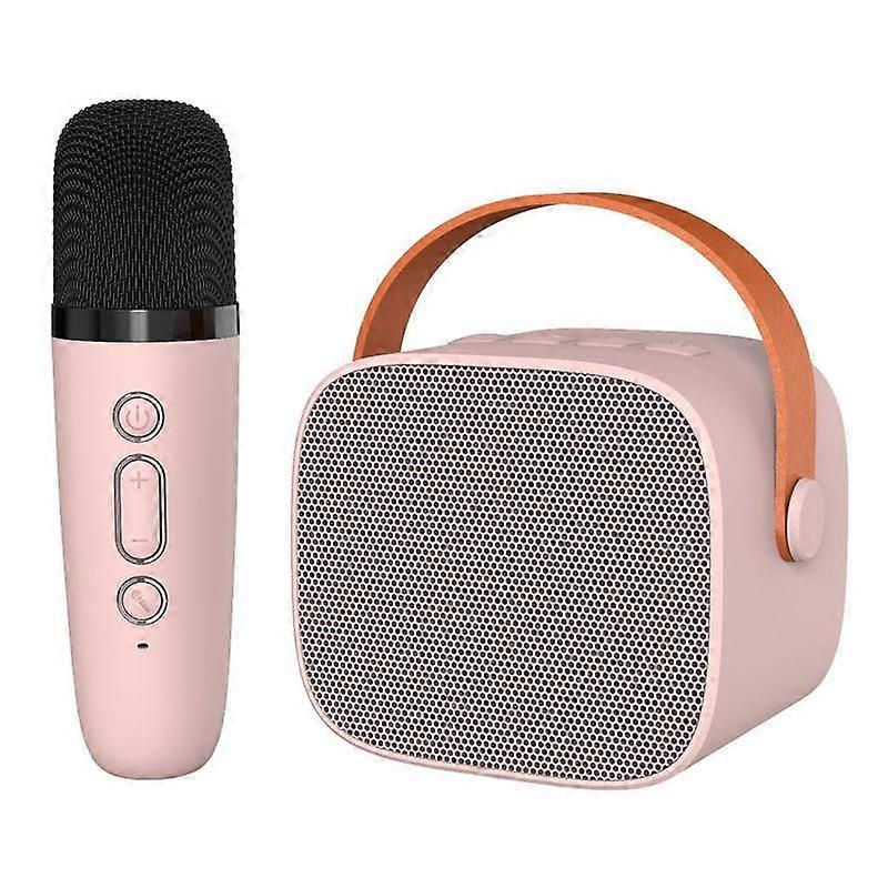 Portable Bluetooth Speaker Pink Single Mic