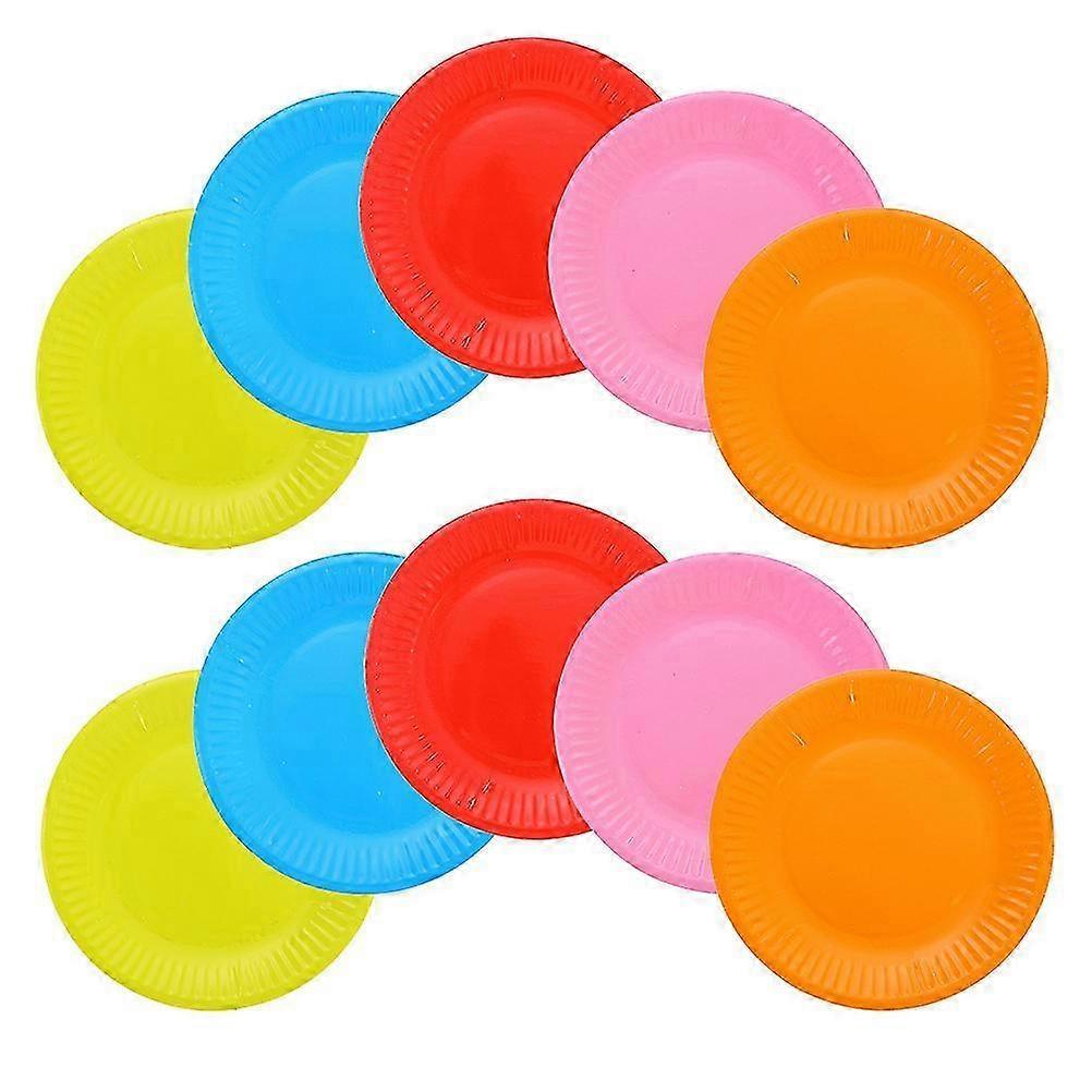 23cm Bright Coloured Disposable Cake Plates