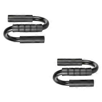 2x Efficient Push Up Bar Stands S Shaped Offers Non Slip Bar For Men Home Exercise Workout Muscle Strength Training@JJ