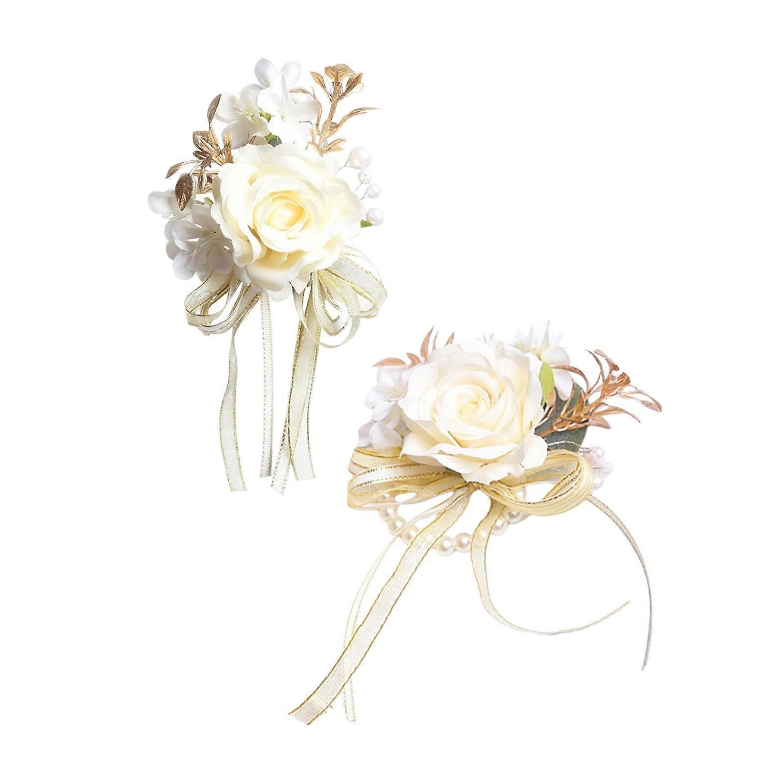 Multicolor Silk Wrist Corsage