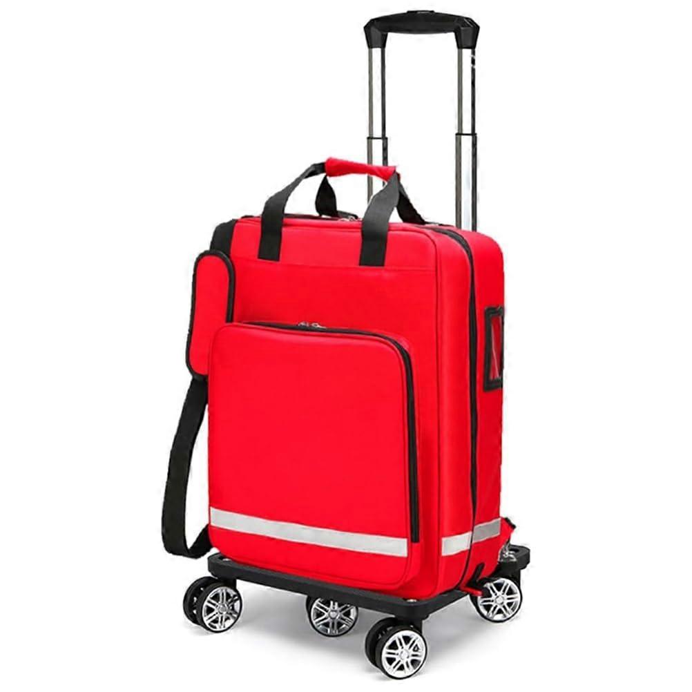 Empty Large Capacity First Aid Kit Bag with Shoulder Straps
