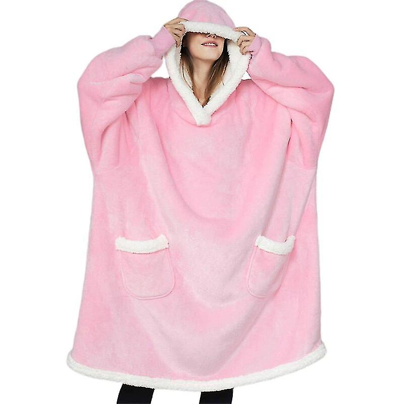 Oversized Hoodie Sweatshirt Flannel Blanket