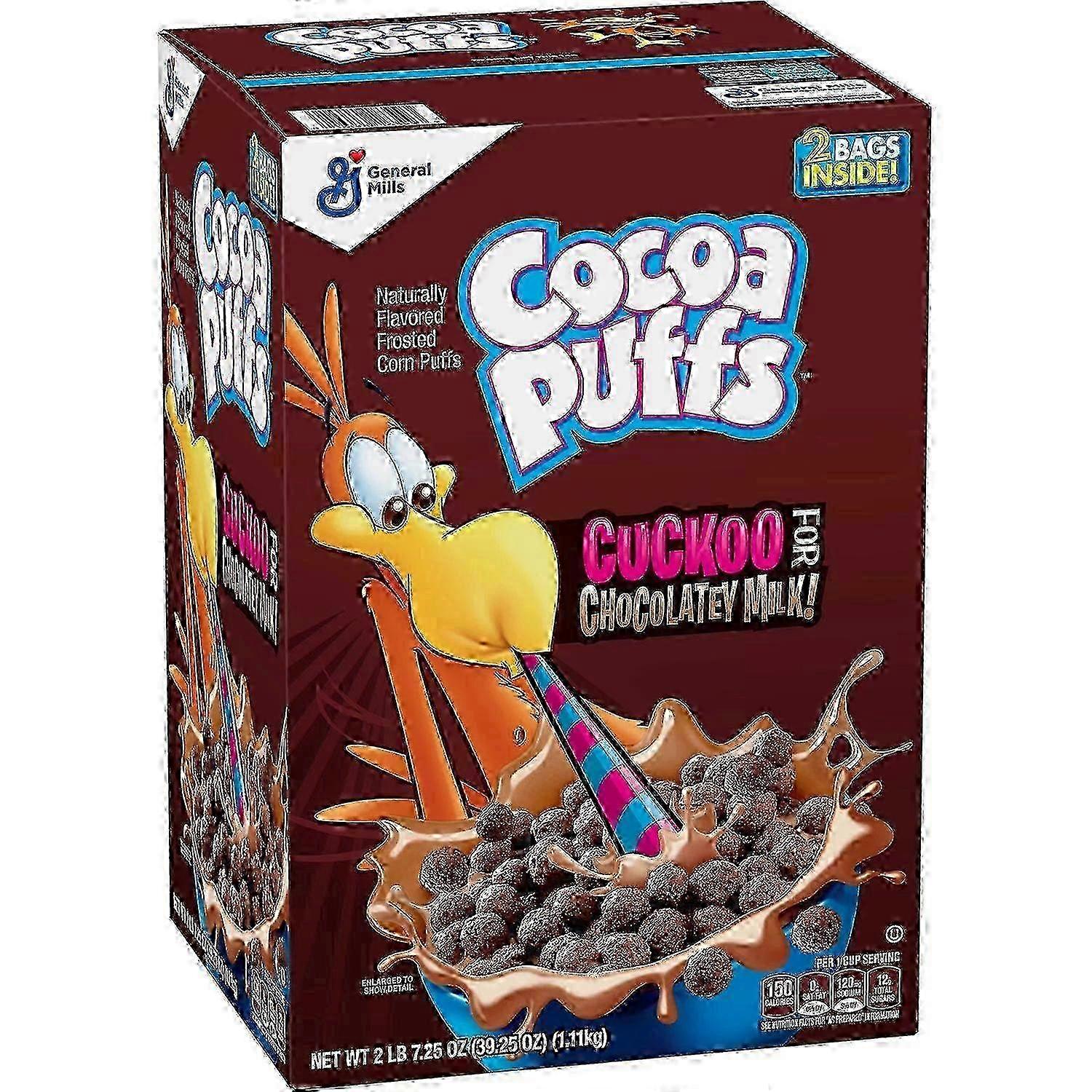 Cocoa Puffs Chocolate Breakfast Cereal Pack, 2 Ea