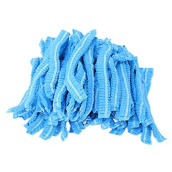 100pcs Vlies Einweg Net Cap Atmungsaktive dehnbare Schönheitssalon Duschbadkappe