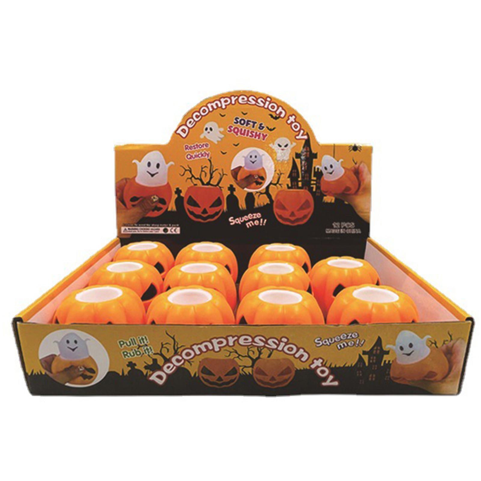 Halloween Festival Pumpkins Pinch Toy Durable Funny Ornaments Drop-Protection Doll Toy