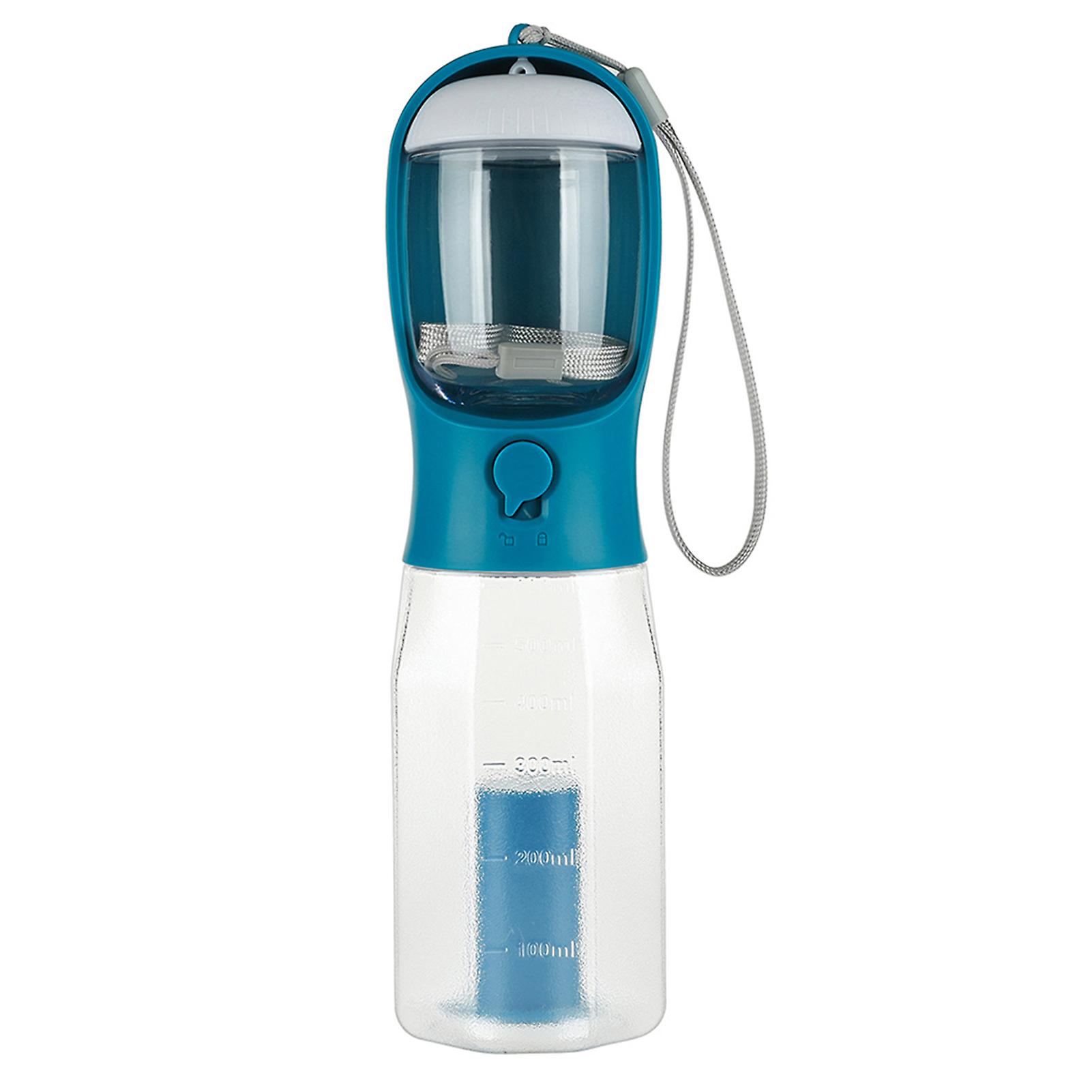 3 in 1 Portable Dog Water Bottle Multi-functional Pet Water Dispenser with Food Container and Waste Bag