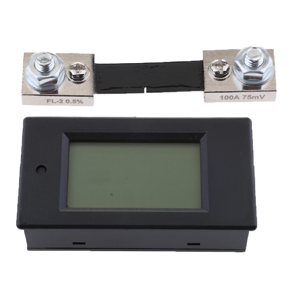 DC Battery Test Module 100V LCD Voltage Current Power Tester & 100A Shunt