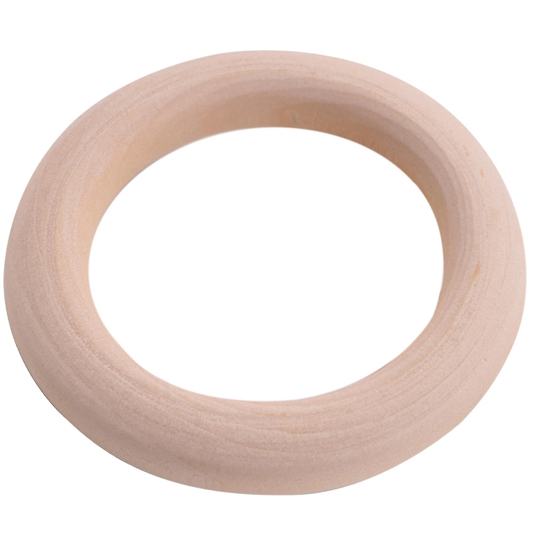Natural Wooden Rings, Diameter 50mm