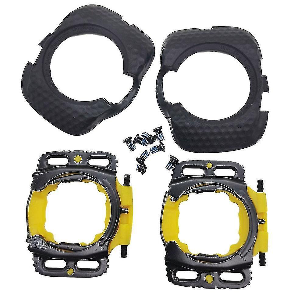 Upgraded Aerodynamic Cleats Bicycle Pedal Bike Pair Pedals Cleats Protection Cover For Zero,black