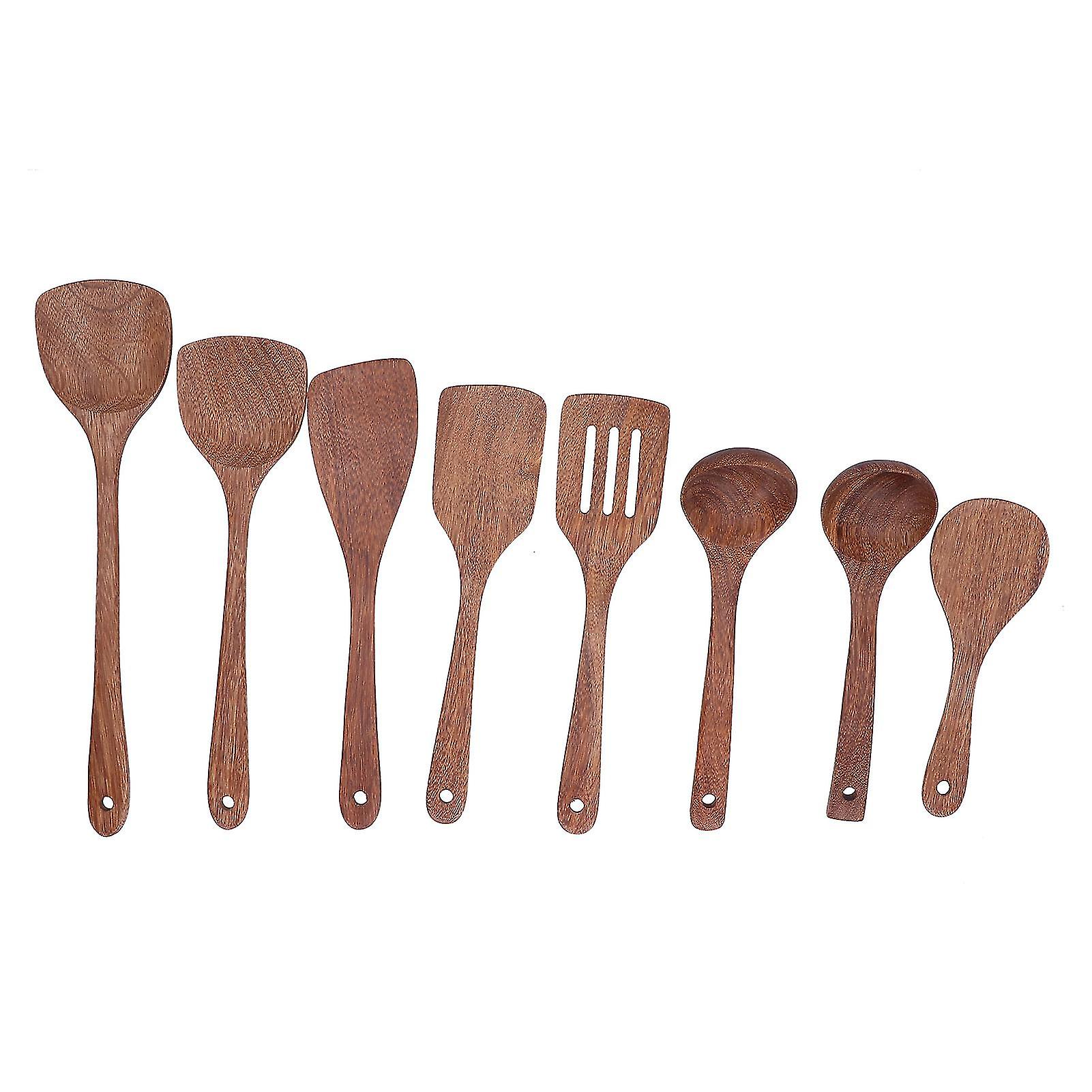 Kitchen Tools Set, Wooden, Spatula, Spoon, Mixing