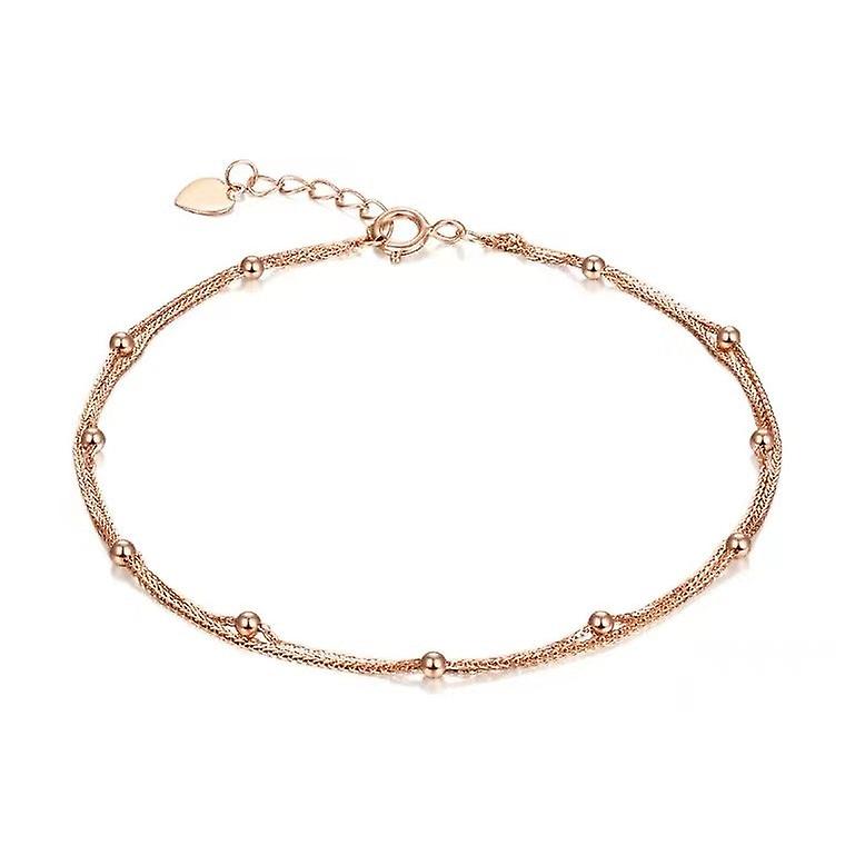 18K Gold Double Layer Pearl Star Bracelet