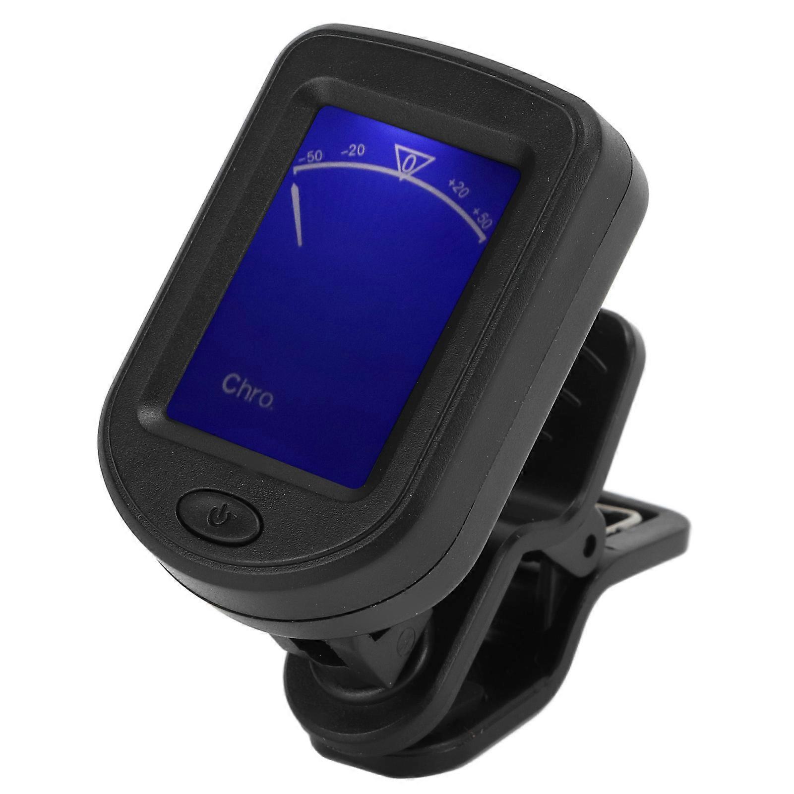 Clip On Tuner Metronome Auto Shutdown High Accuracy Plastic for Folk Guitar Violin