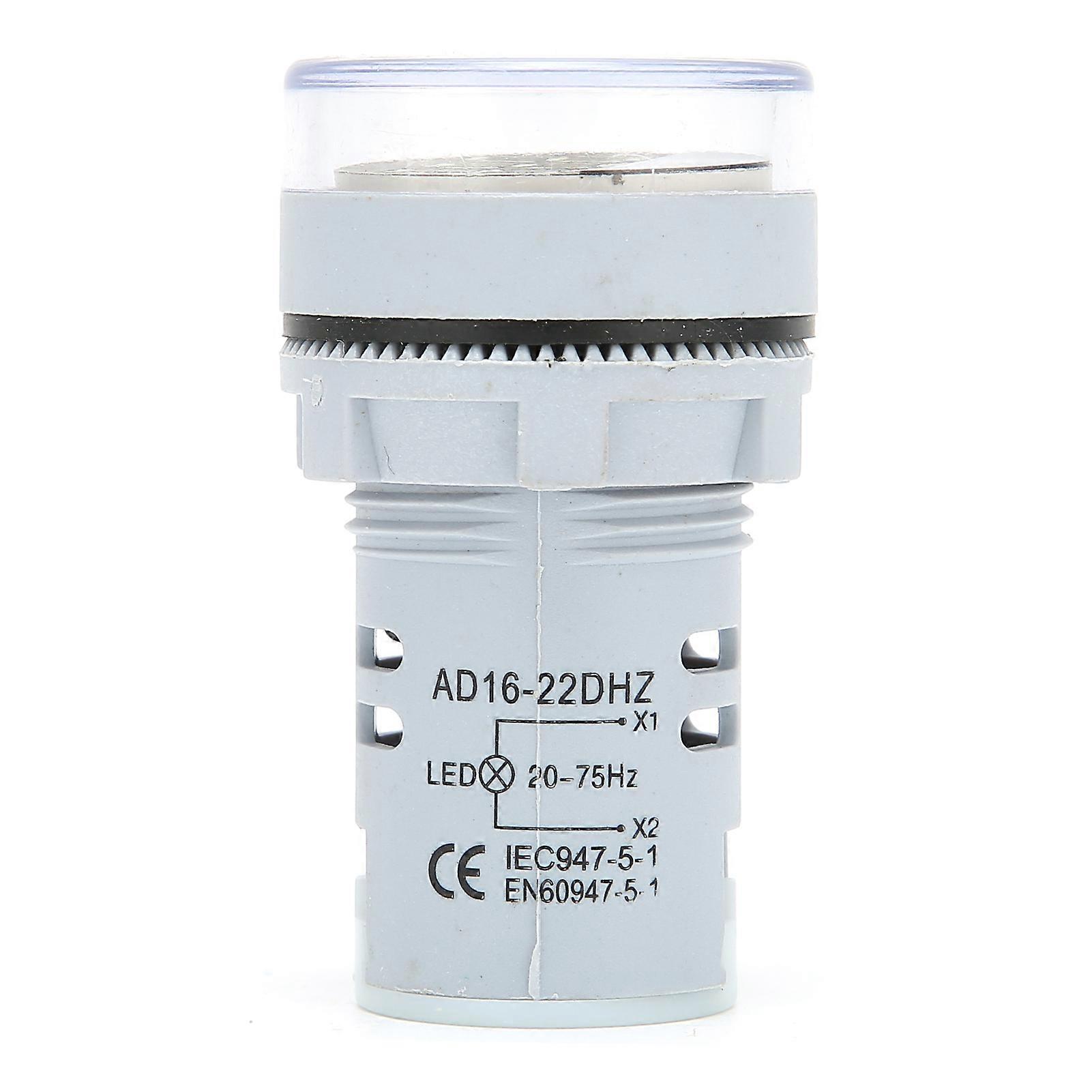 20~75Hz Frequency Indicator AD16‑22DHZ Frequency Meter Light Panel Meter Monitor - White