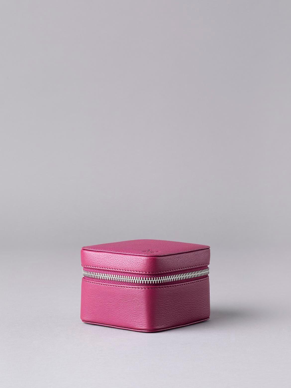 Arnside Leather Jewellery Box in Pink