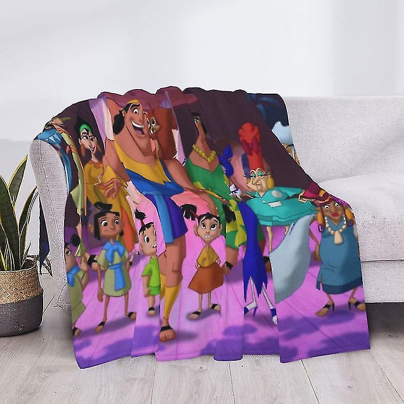 The Emperor's New Groove Custom Name Blanket Printed Soft Flannel Fleece Warm Video Games Throw Blankets For Home Bed Couch Bedspreads
