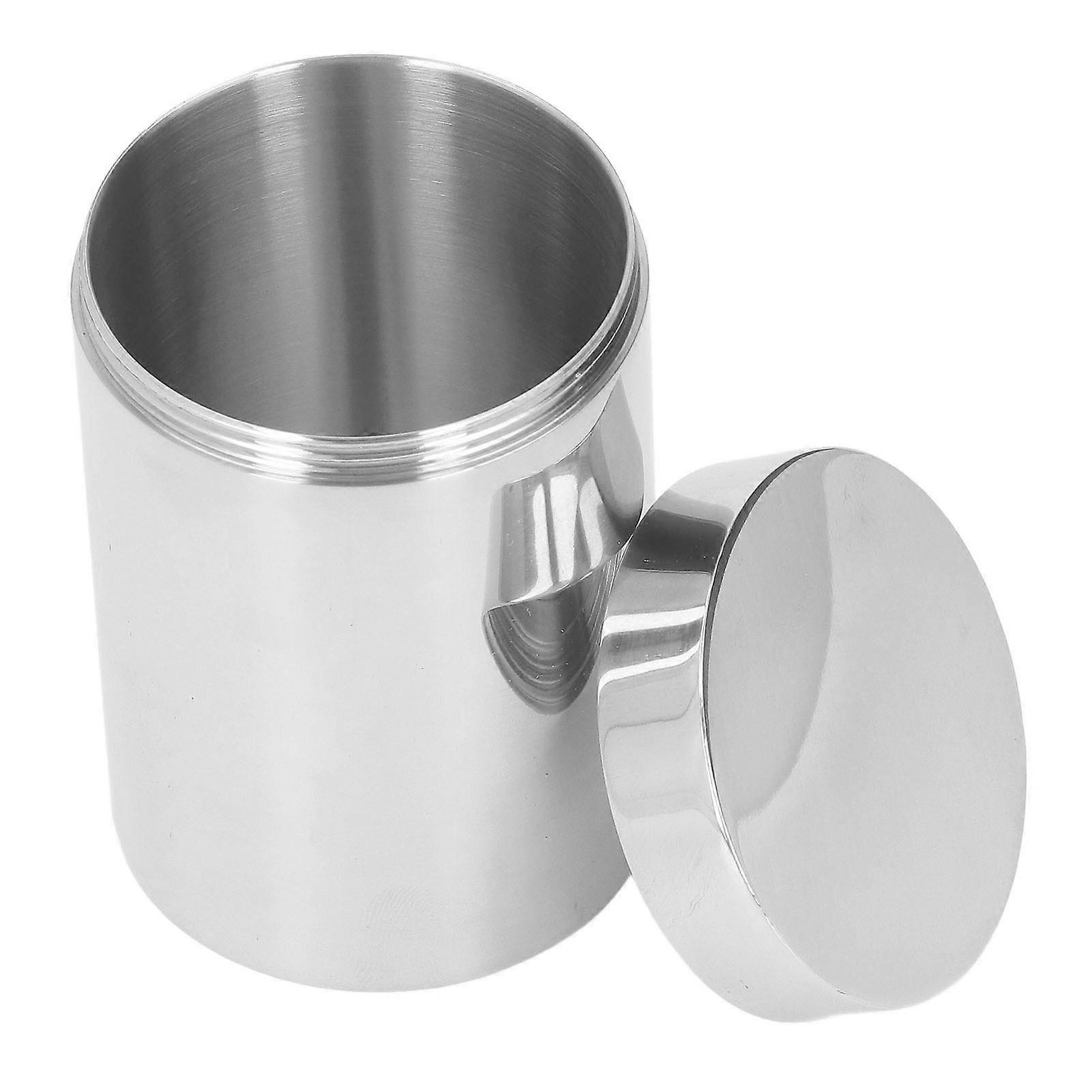 Tea Tin Thickened Round Slick Edge Rugged 304 rustfritt stål tekanne for tetting lagring