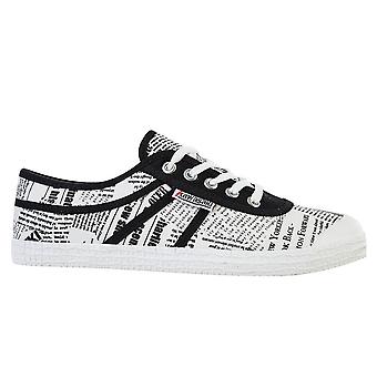 KAWASAKI News Paper Canvas Schuh K202414 1002 Weiß - Herrenschuhe - Unisex-Schuhe