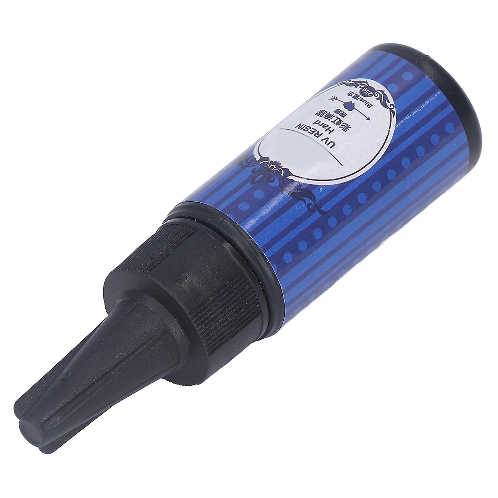 25g UV Glue Safe Non Toxic Bottle Sealing Leakproof Fast Curing Color UV Curable Resin Crystal Glue Blue 