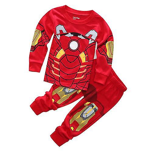 スーパーヒーローパジャマキッズボーイズアイアンマンスリープウェアナイトウェアセットアウトフィットラウンジウェア