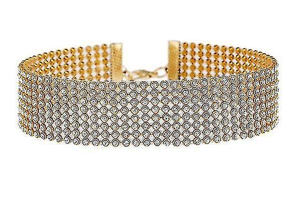 Femmes Diamante Choker Collier Blet Set