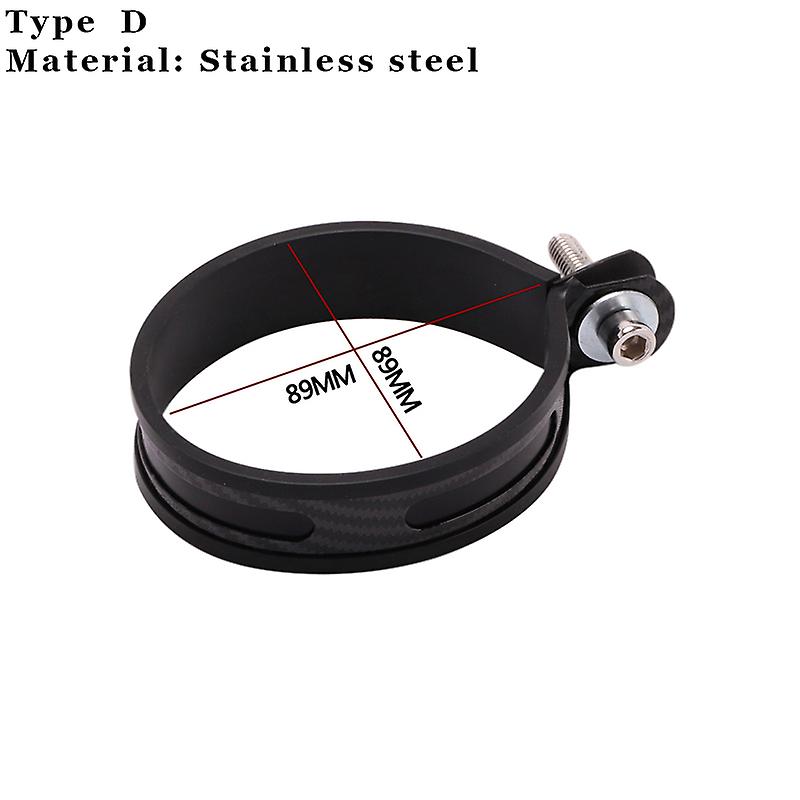 אופנוע 60.5 מ"מ צינור פליטה 51mm עמעם אוניברסלי קבוע סיבי פחמן מחזיק מהדק טבעת רכוב סוגר תמיכה ~ 15680