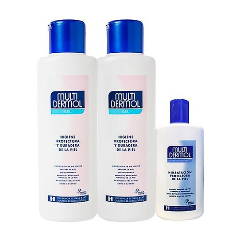 Pack 2 gels 750ml + body milk 250ml 2x750 ml + 250